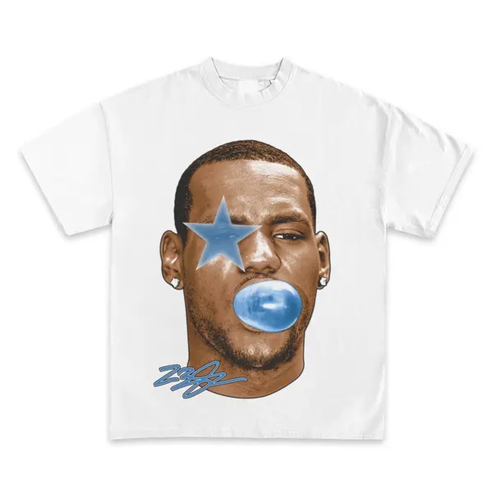 Street Fashion Mood - Lebron James Bubble Gum Bootleg Graphic