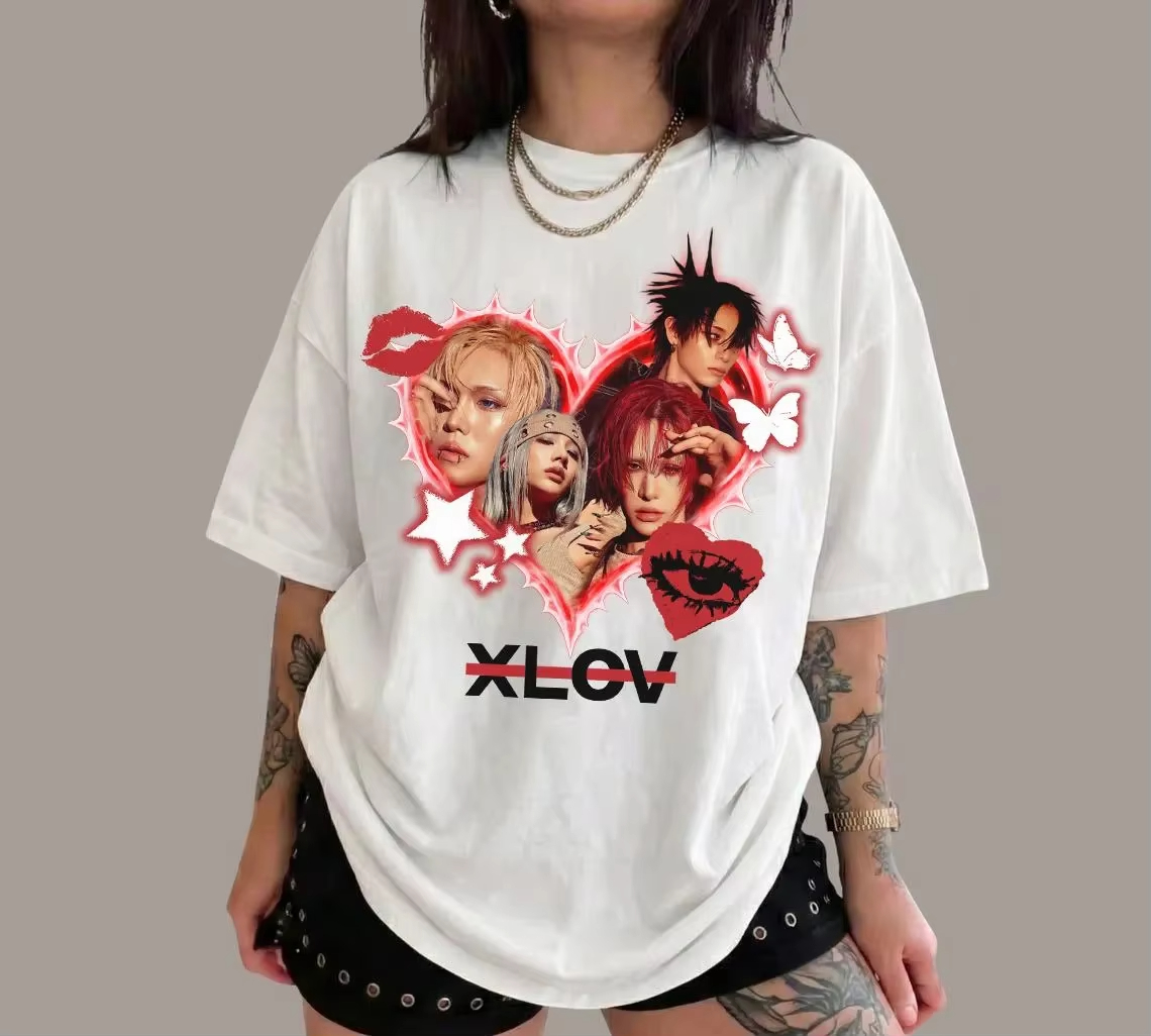 Street Fashion Kpop - Kpop Xlov UXLXVE Album Graphic T-shirt