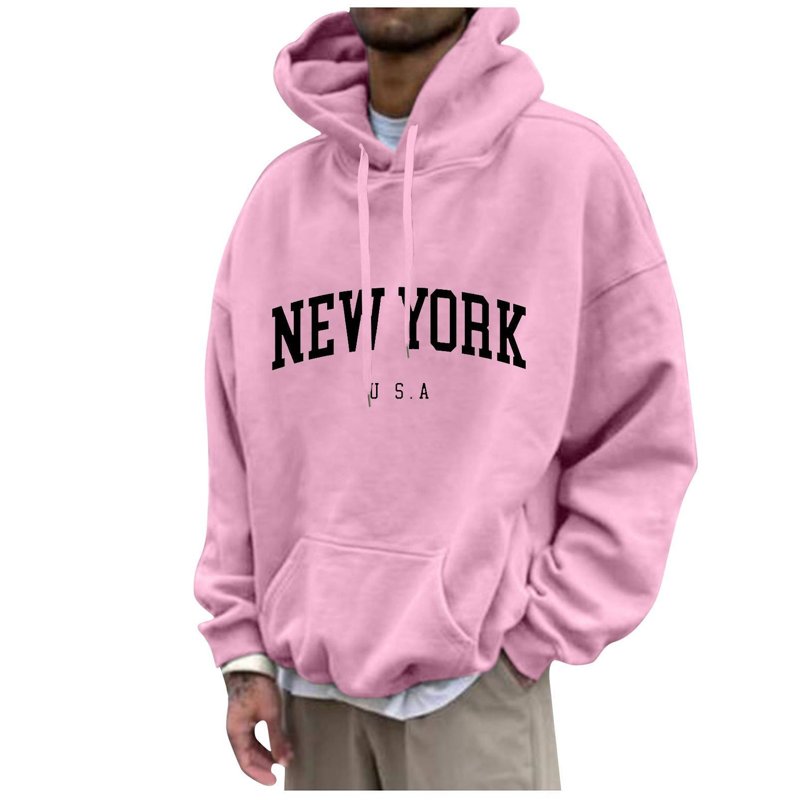 Street Fashion New York - New York Print Mens Hoodies Fashion
