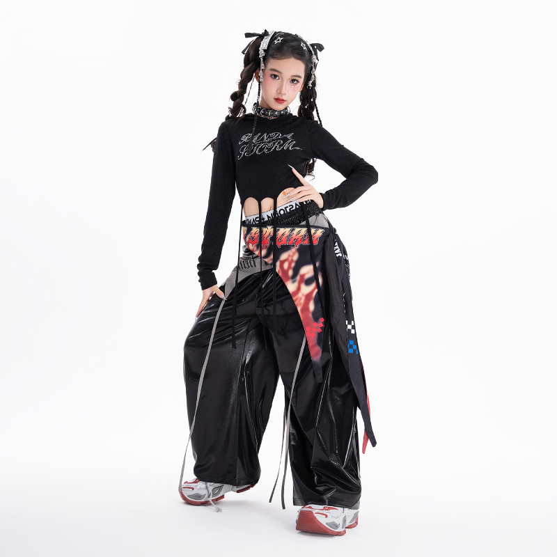 Girls Hip Hop Dance Clothing S - Street Fashion Kpop 评论和价格