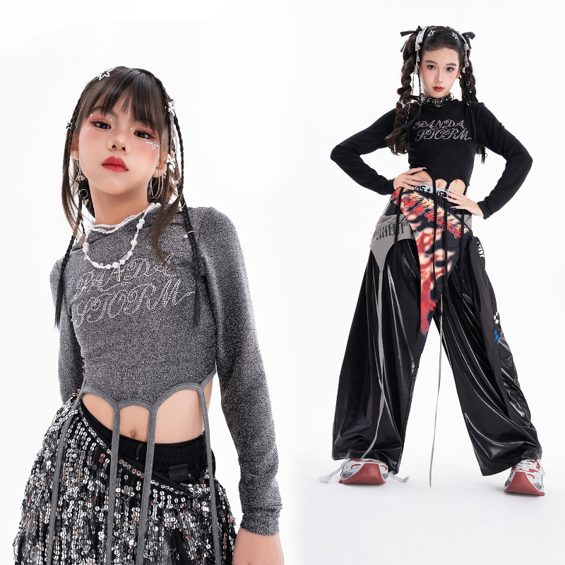 Girls Hip Hop Dance Clothing S - Street Fashion Kpop 评论和价格