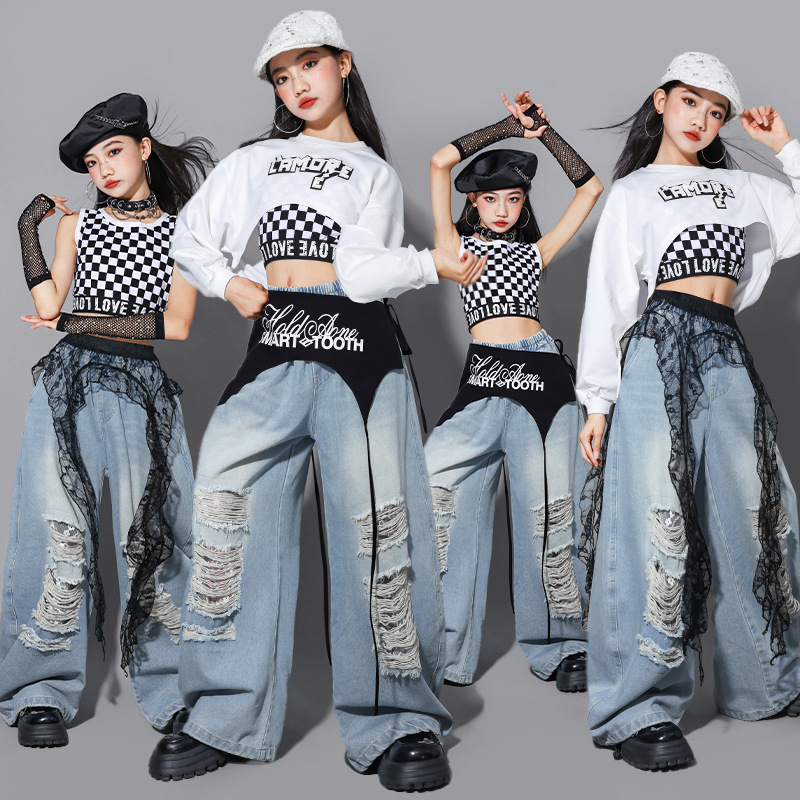 Hip Hop Girls Fashion K-pop Cr - Street Fashion Kpop 评论和价格