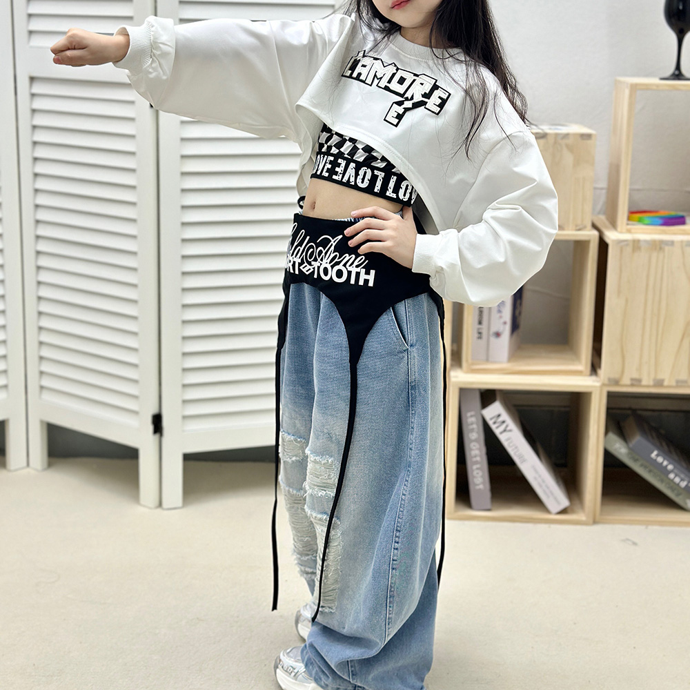 Hip Hop Girls Fashion K-pop Cr - Street Fashion Kpop 评论和价格