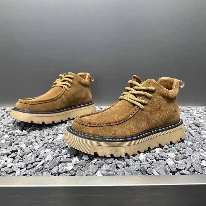 Autum Winter Men Platform Boot - Street Fashion Men 2025 评论和价格