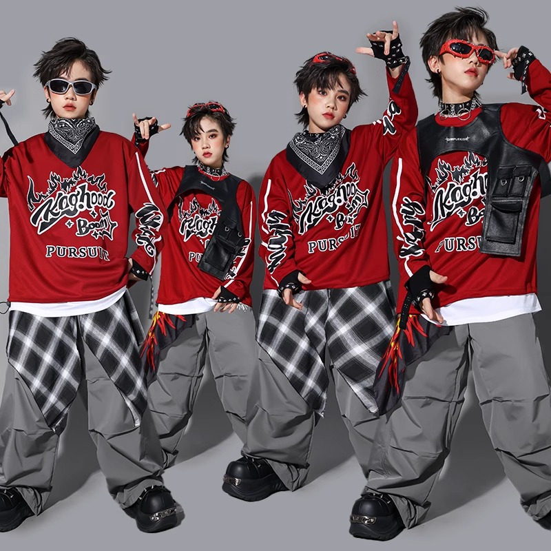 Boys K-pop Sweatshirt Fashion  - Street Fashion Kpop 评论和价格