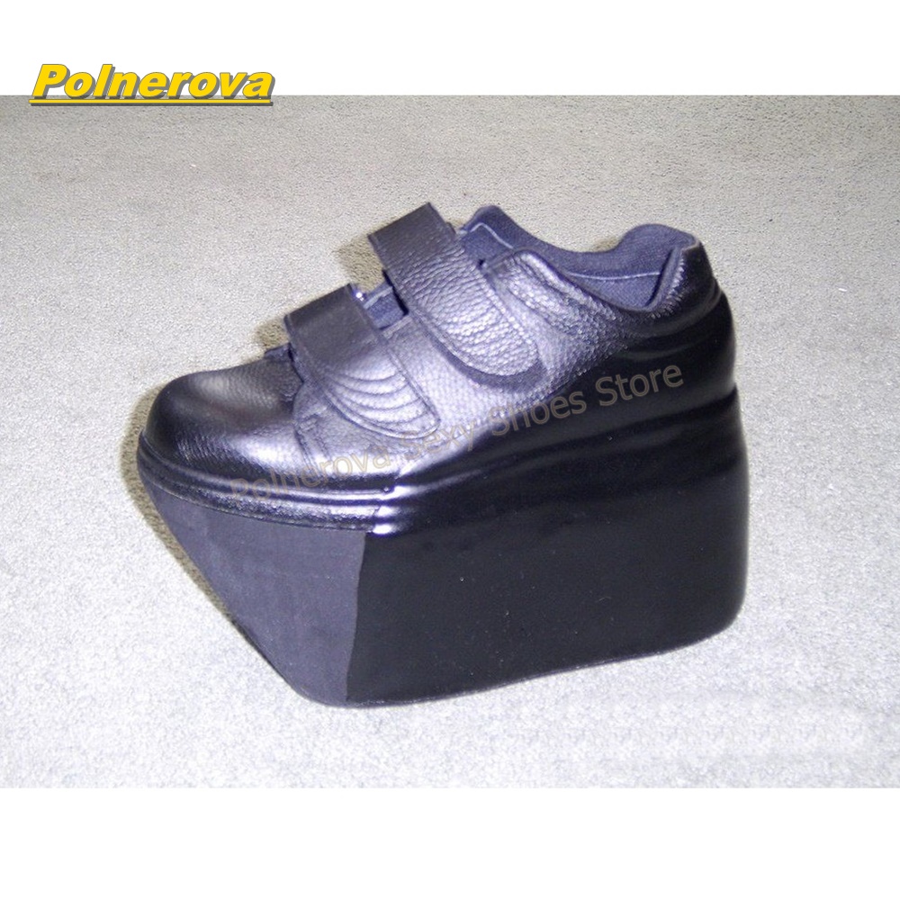 Hook and Loop Matte Wedge Plat - Street Fashion Y2K 评论和价格