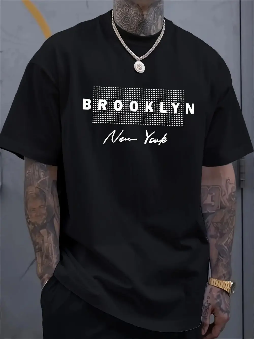 Men's New York Letter Printed  - Street Fashion New York 评论和价格