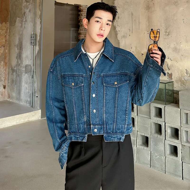 LUZHEN Personality Denim Short - Street Fashion Men 2025 评论和价格