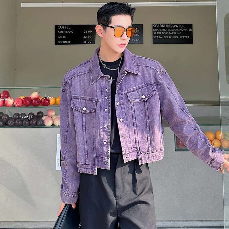 LUZHEN Personality Denim Short - Street Fashion Men 2025 评论和价格