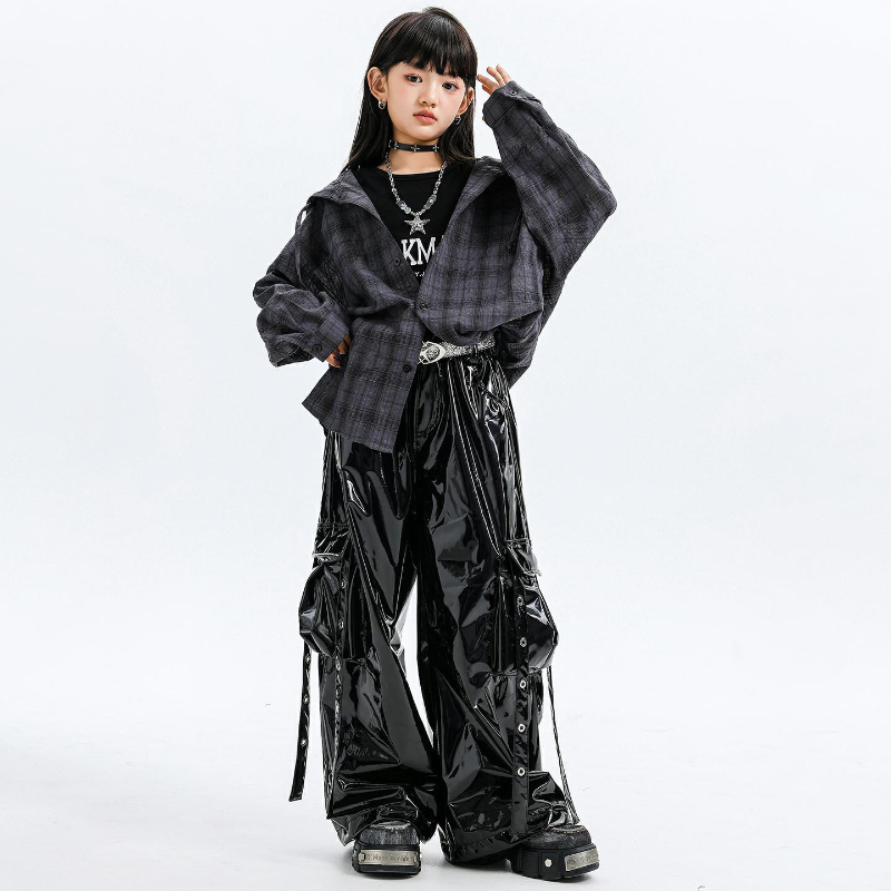 Girls Jazz Dance Costumes Hood - Street Fashion Kpop 评论和价格