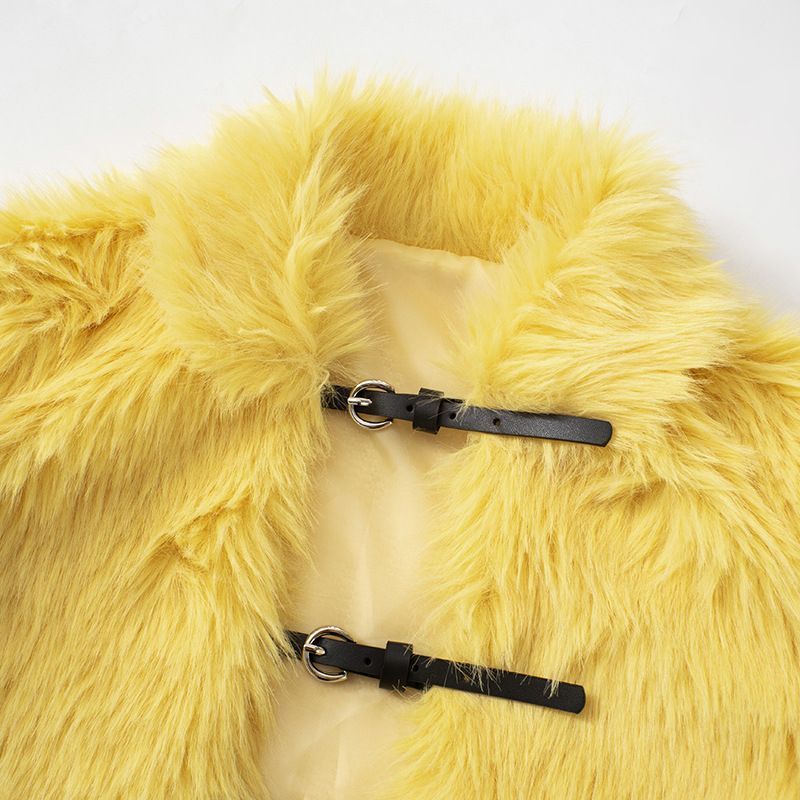 2025 Fur Short Coat Women Crop - Street Fashion Men 2025 评论和价格