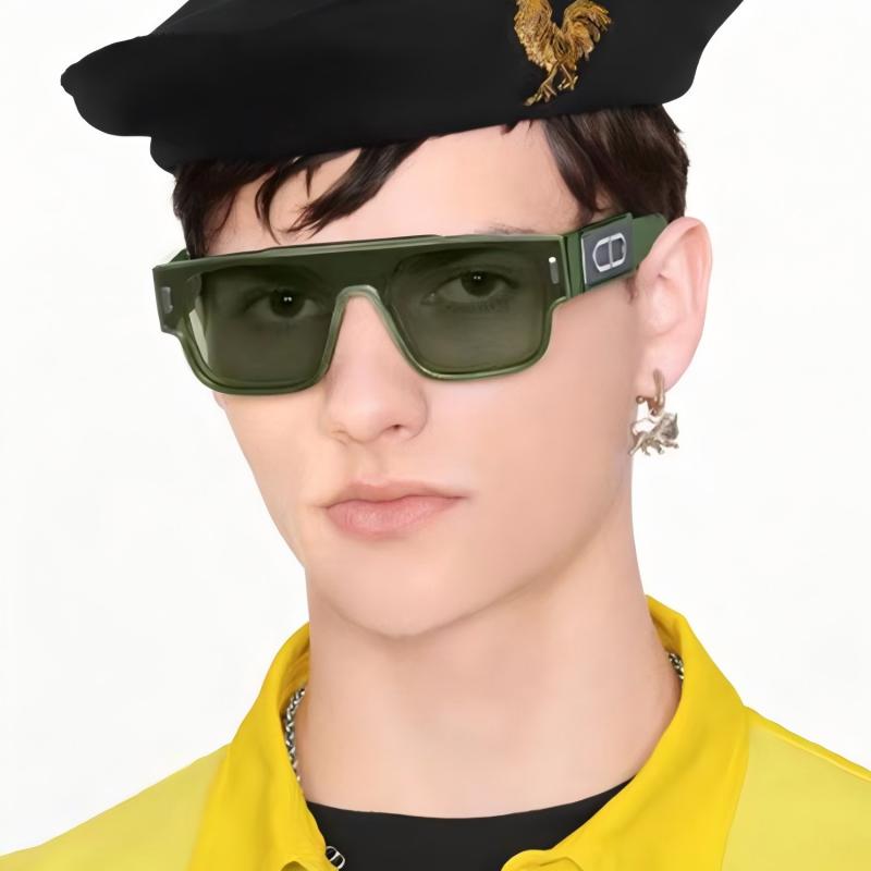 Trendy Green Square Frame Sung - Street Fashion China Models 评论和价格
