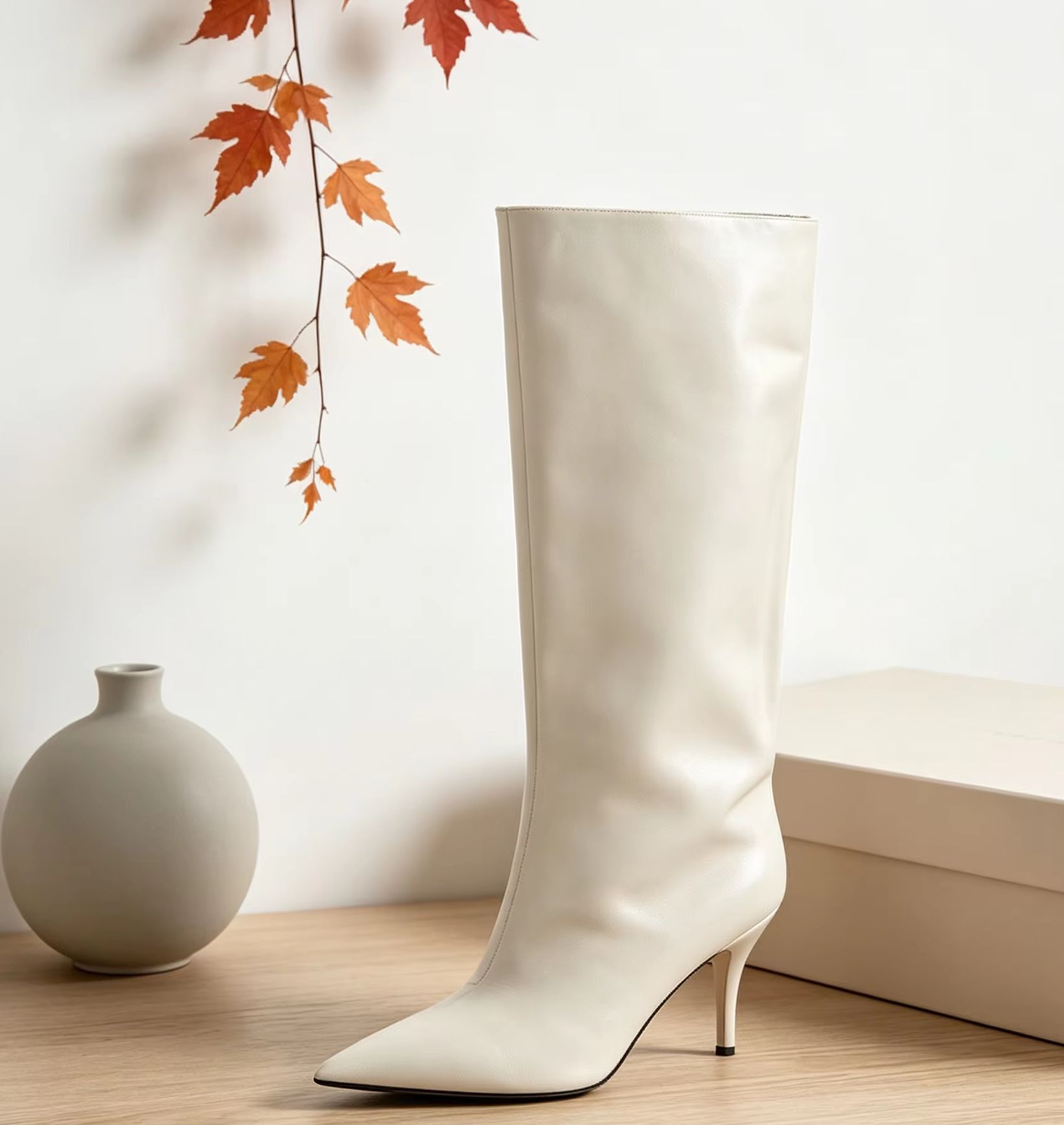 Slouch Wide Cuff Knee High Boo - Street Fashion Winter 评论和价格