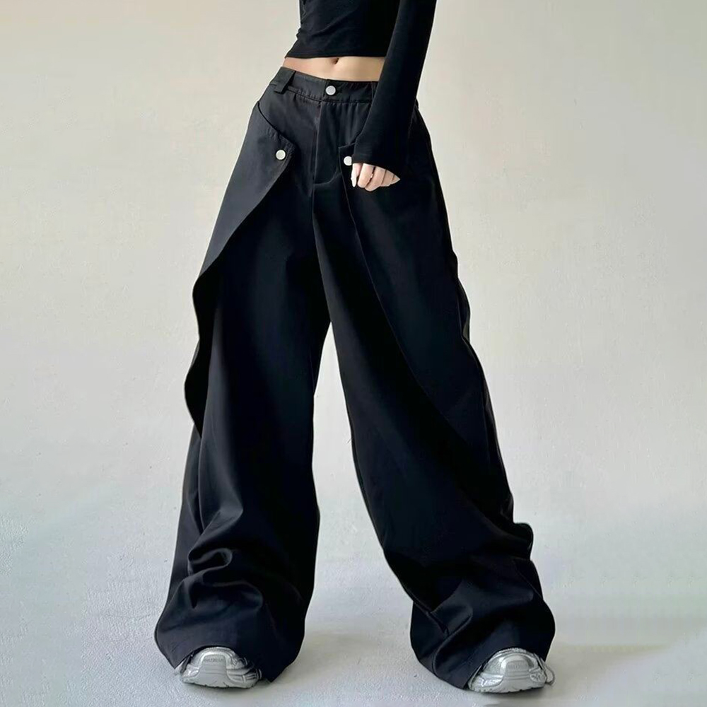 Mens Trousers Stitching Double - Street Fashion Men 2025 评论和价格