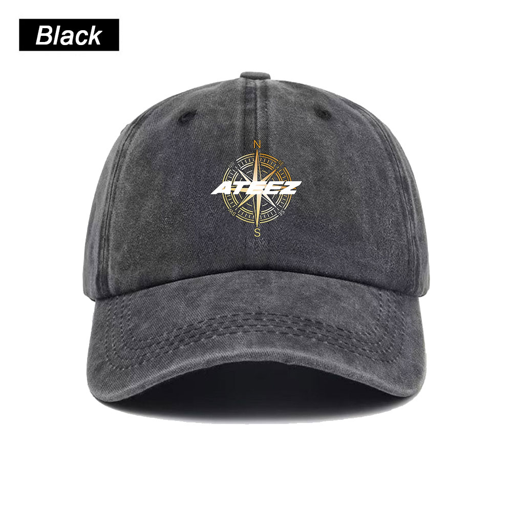 Kpop ATEEZ Compass Baseball Ca - Street Fashion Kpop 评论和价格